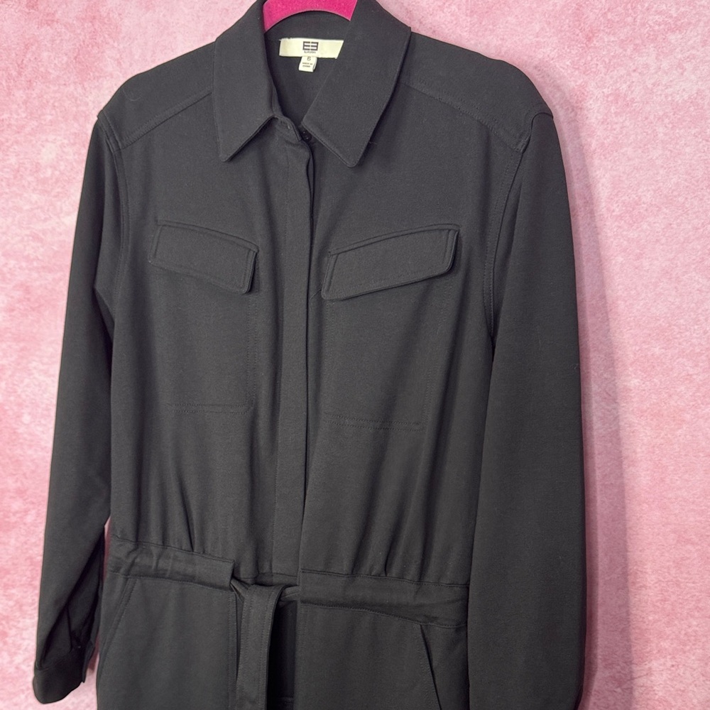 246. ByEtcetera Black Belted Utility Jumpsuit Size 6 - Picture 4 of 7